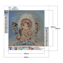Load image into Gallery viewer, Big-Eyed Doll 30*30CM(Canvas) Full Square Drill Diamond Painting
