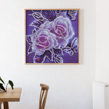 Load image into Gallery viewer, Rose 30*30CM(Canvas) Partial Special Shaped Drill Diamond Painting
