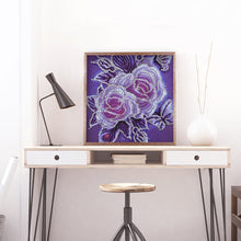 Load image into Gallery viewer, Rose 30*30CM(Canvas) Partial Special Shaped Drill Diamond Painting
