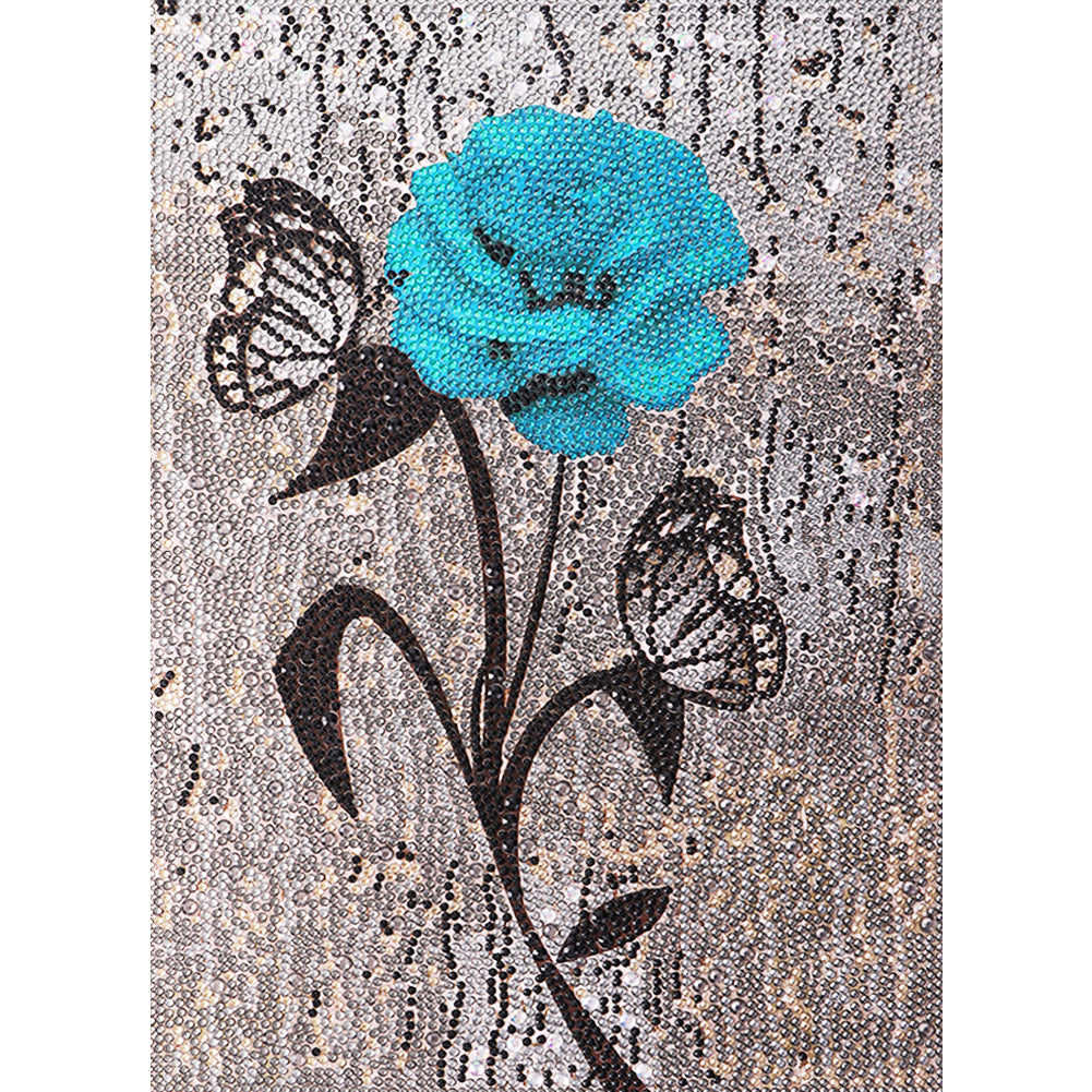 Rose 30*40CM(Canvas) Full Partial Special Shaped Drill Diamond Painting
