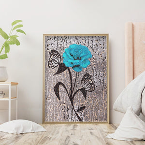 Rose 30*40CM(Canvas) Full Partial Special Shaped Drill Diamond Painting