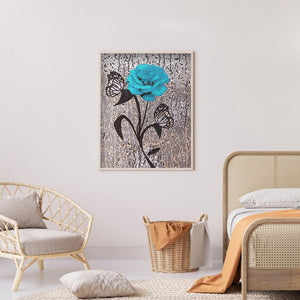 Rose 30*40CM(Canvas) Full Partial Special Shaped Drill Diamond Painting