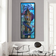 Load image into Gallery viewer, Dragon 30*80CM(Canvas) Full Round Drill Diamond Painting
