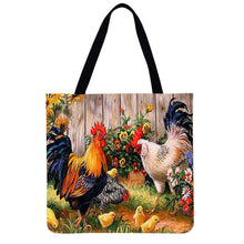 Load image into Gallery viewer, Canvas Bag-Chickens 40*40CM
