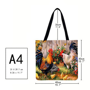 Canvas Bag-Chickens 40*40CM