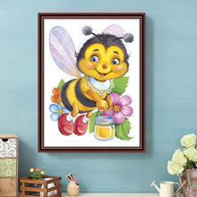 Load image into Gallery viewer, Bee 30*40CM(Canvas) Full Round Drill Diamond Painting
