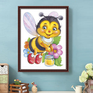 Bee 30*40CM(Canvas) Full Round Drill Diamond Painting