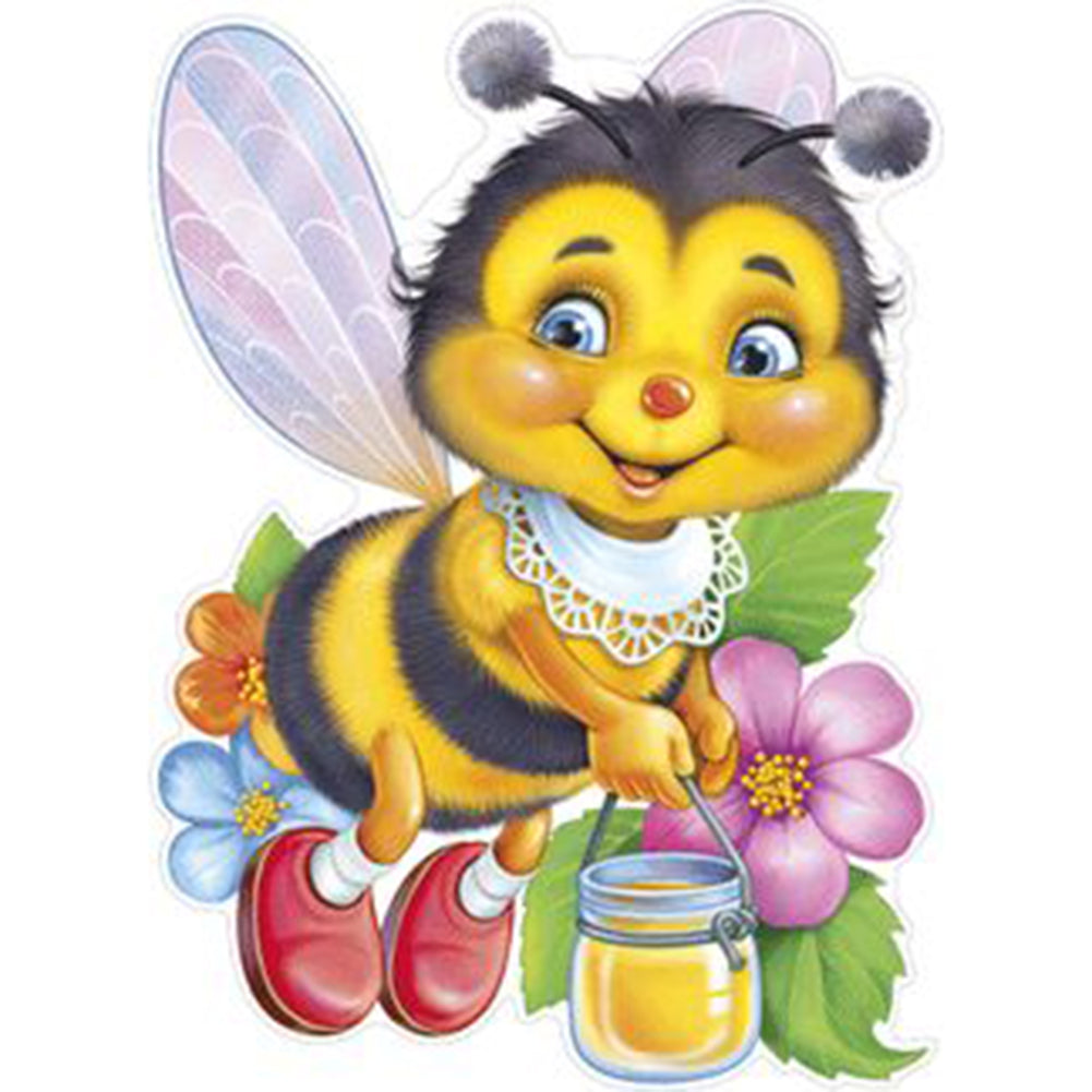 Bee 30*40CM(Canvas) Full Round Drill Diamond Painting