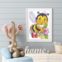 Load image into Gallery viewer, Bee 30*40CM(Canvas) Full Round Drill Diamond Painting
