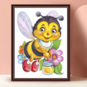 Bee 30*40CM(Canvas) Full Round Drill Diamond Painting