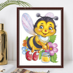 Bee 30*40CM(Canvas) Full Round Drill Diamond Painting
