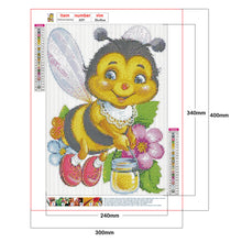 Load image into Gallery viewer, Bee 30*40CM(Canvas) Full Round Drill Diamond Painting

