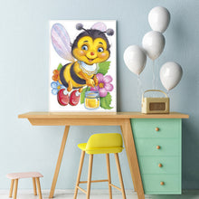 Load image into Gallery viewer, Bee 30*40CM(Canvas) Full Round Drill Diamond Painting
