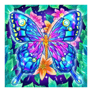 Butterfly 30*30CM(Canvas) Full Partial Special Shaped Drill Diamond Painting