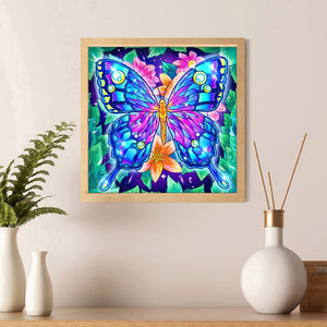Butterfly 30*30CM(Canvas) Full Partial Special Shaped Drill Diamond Painting