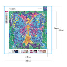 Load image into Gallery viewer, Butterfly 30*30CM(Canvas) Full Partial Special Shaped Drill Diamond Painting
