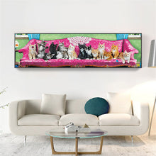 Load image into Gallery viewer, Cat On The Sofa 90*30CM(Canvas) Full Round Drill Diamond Painting
