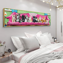 Load image into Gallery viewer, Cat On The Sofa 90*30CM(Canvas) Full Round Drill Diamond Painting
