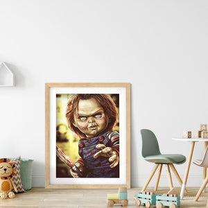 Horror Doll 30*40CM(Canvas) Full Round Drill Diamond Painting