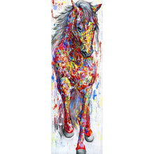 Load image into Gallery viewer, Colorful Horse 30*90CM(Canvas) Full Round Drill Diamond Painting
