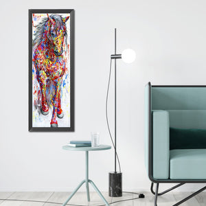 Colorful Horse 30*90CM(Canvas) Full Round Drill Diamond Painting