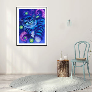 Cheshire Cat 30*40CM(Canvas) Full Round Drill Diamond Painting