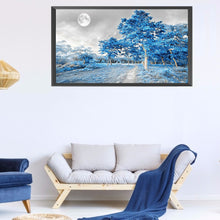 Load image into Gallery viewer, Blue Woods 80*40CM(Canvas) Full Round Drill Diamond Painting

