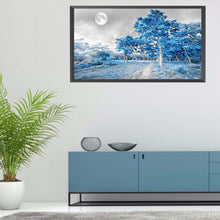Load image into Gallery viewer, Blue Woods 80*40CM(Canvas) Full Round Drill Diamond Painting
