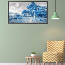 Load image into Gallery viewer, Blue Woods 80*40CM(Canvas) Full Round Drill Diamond Painting
