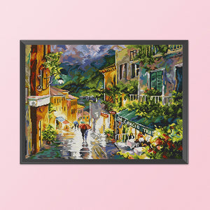 Joy Sunday - In The Rain - 49*38CM 14CT 2 Stamped Cross Stitch