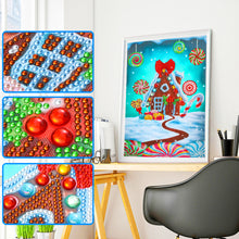 Load image into Gallery viewer, Candy House 30*40CM(Canvas) Partial Special Shaped Drill Diamond Painting
