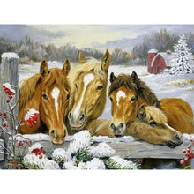 Load image into Gallery viewer, Horse 40*30CM(Canvas) Full Round Drill Diamond Painting
