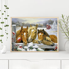 Load image into Gallery viewer, Horse 40*30CM(Canvas) Full Round Drill Diamond Painting
