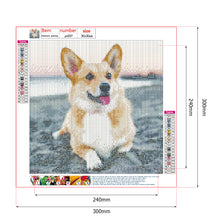 Load image into Gallery viewer, Dog 30*30CM(Canvas) Full Round Drill Diamond Painting
