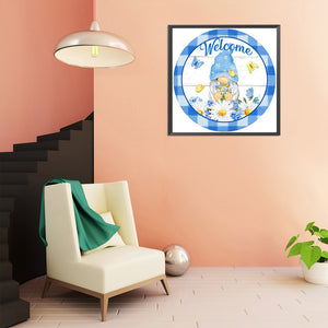 Chrysanthemum Gnome 30*30CM(Canvas) Full Round Drill Diamond Painting