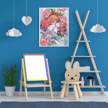 Load image into Gallery viewer, Cat Girl 30*40CM(Canvas) Full Round Drill Diamond Painting
