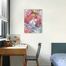 Load image into Gallery viewer, Cat Girl 30*40CM(Canvas) Full Round Drill Diamond Painting
