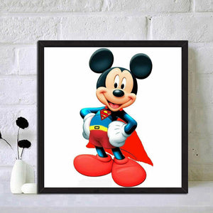 Mickey Mouse 30*30CM(Canvas) Full Round Drill Diamond Painting