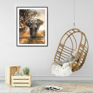Elephant 50*60CM(Canvas) Full Round Drill Diamond Painting