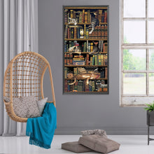 Load image into Gallery viewer, Cat On Bookshelf 40*80CM(Canvas) Full Round Drill Diamond Painting
