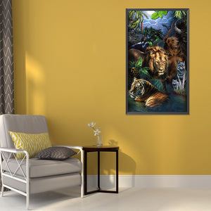 Zoo 40*70CM(Canvas) Full Round Drill Diamond Painting