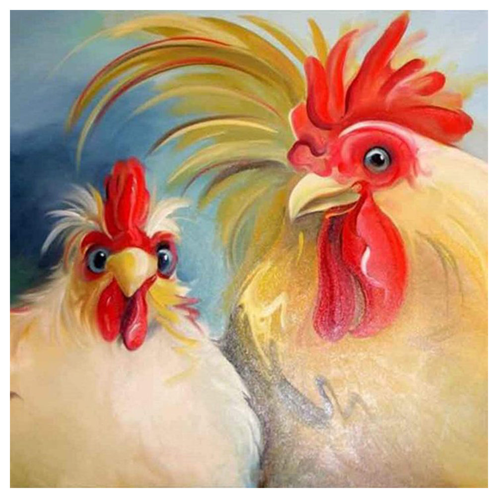 Rooster 30*30CM(Canvas) Full Round Drill Diamond Painting