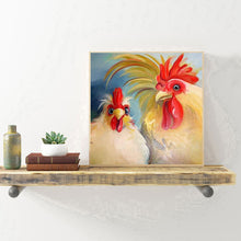 Load image into Gallery viewer, Rooster 30*30CM(Canvas) Full Round Drill Diamond Painting

