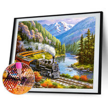 Load image into Gallery viewer, Train 60*50CM(Canvas) Full Round Drill Diamond Painting
