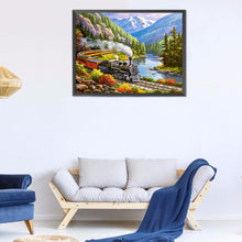 Load image into Gallery viewer, Train 60*50CM(Canvas) Full Round Drill Diamond Painting
