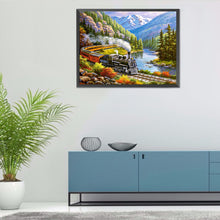 Load image into Gallery viewer, Train 60*50CM(Canvas) Full Round Drill Diamond Painting
