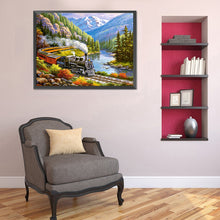 Load image into Gallery viewer, Train 60*50CM(Canvas) Full Round Drill Diamond Painting
