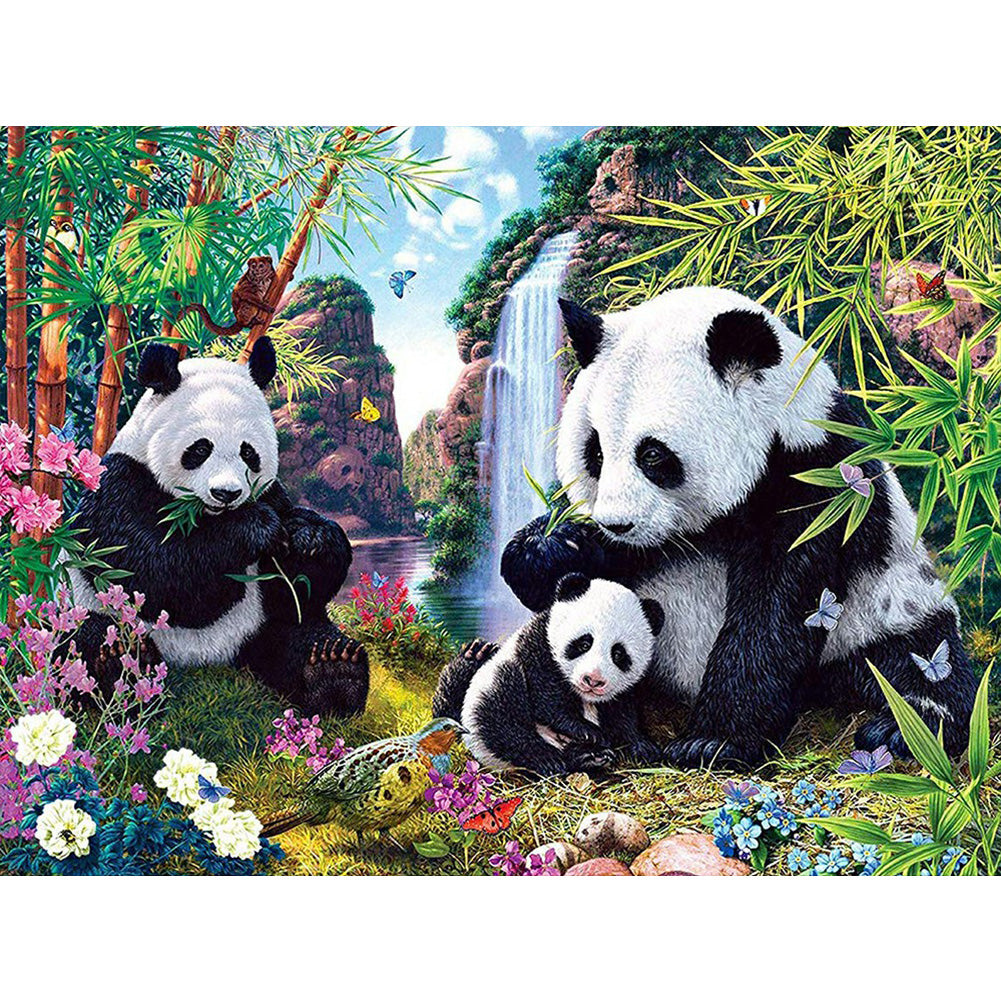 Giant Panda 60*50CM(Canvas) Full Round Drill Diamond Painting