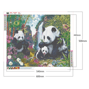Giant Panda 60*50CM(Canvas) Full Round Drill Diamond Painting