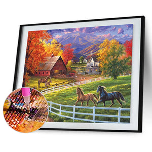Manor 50*40CM(Canvas) Full Round Drill Diamond Painting
